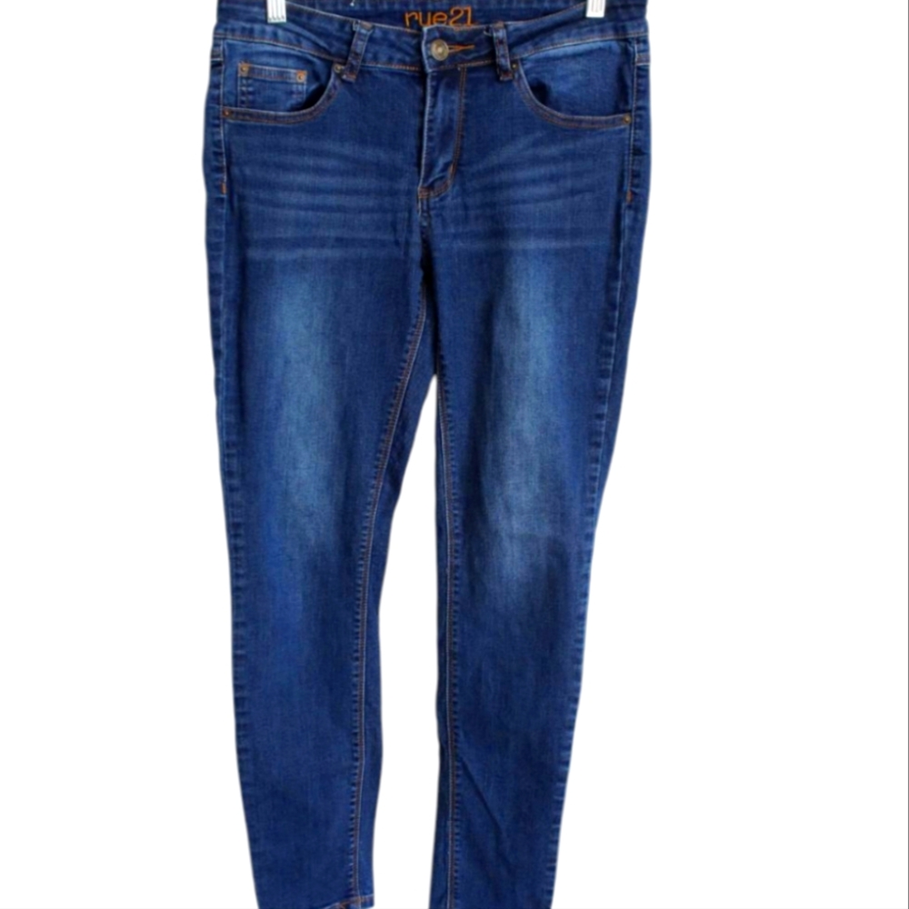 🦋 Rue21 Denim Mid Rise Jegging Jeans Classic Blue Size 6R